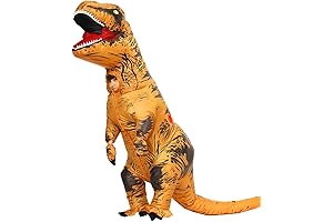 Inflatable Dinosaur Costume for Kids, Blow-Up Full-Body T-Rex Suit for Boys and Girls