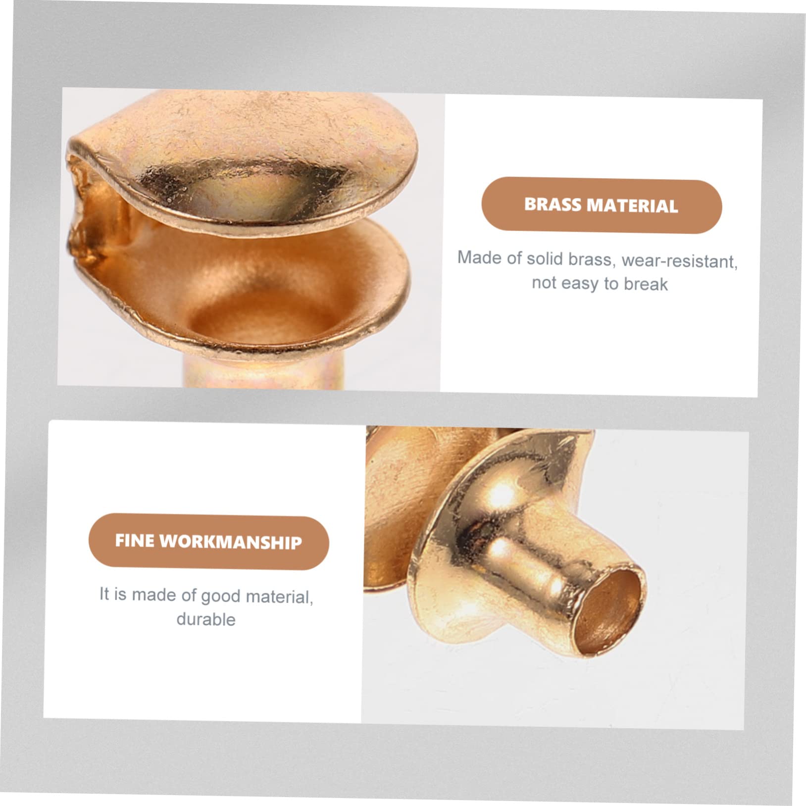 BESTonZON 50 Punte Metalliche Per Lacci Scarpe – Oro 5x20 Mm, Antiruggine, Per DIY Scarpe, Borse E Accessori