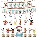 Decoraciones para fiesta de cumpleaños de Bing Bing Bunny Banner de feliz cumpleaños Bunny Cake Toppers Bing Bunny Colgante Remolino Suministros para fiestas Decoraciones