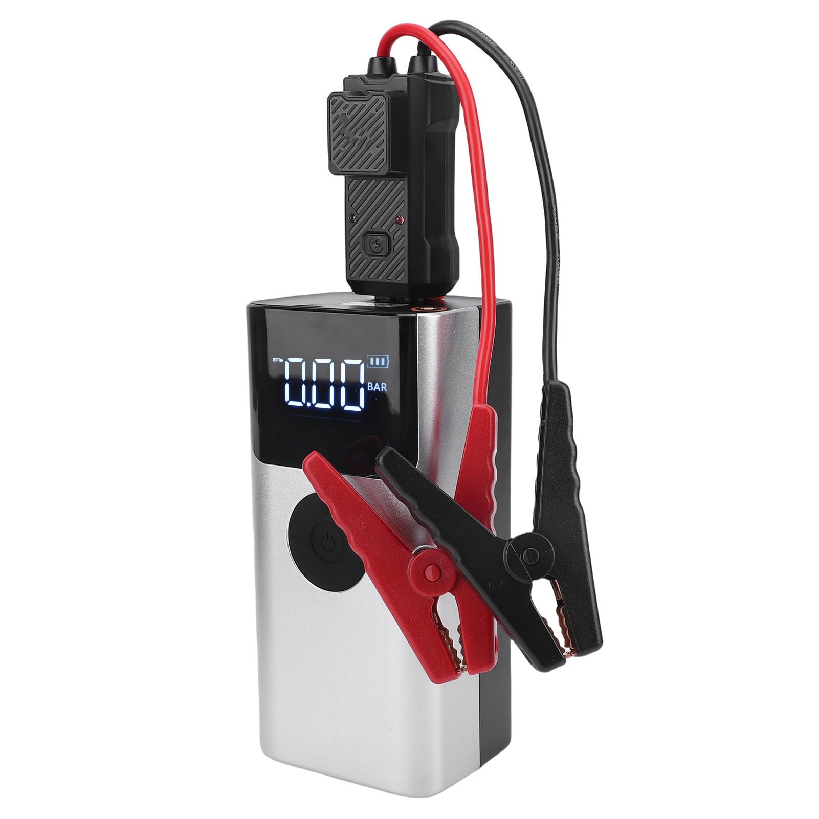RiToEasysports Arrancador de Batería con Compresor de Aire, Inflador de Neumáticos 150 PSI, Cargador Portátil 1500A Pico para Vehículos 12V, con Puertos USB y Luz LED para Uso de Emergencia