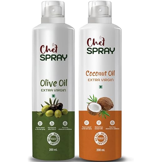 ChefSPRAY Combo Pack Extra Virgin Olive Oil Spray & Extra V