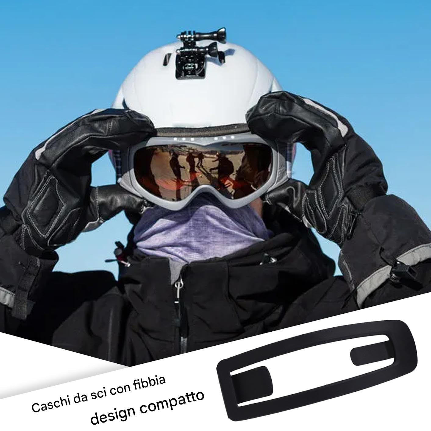 Boucle De Remplacement Pour Casque – 11,5 X 4 Cm, En Nylon Résistant à L'usure – Pour Ski, Snowboard, Vélo, Et Activités Outdoor – Fixation Stable Et Rapide