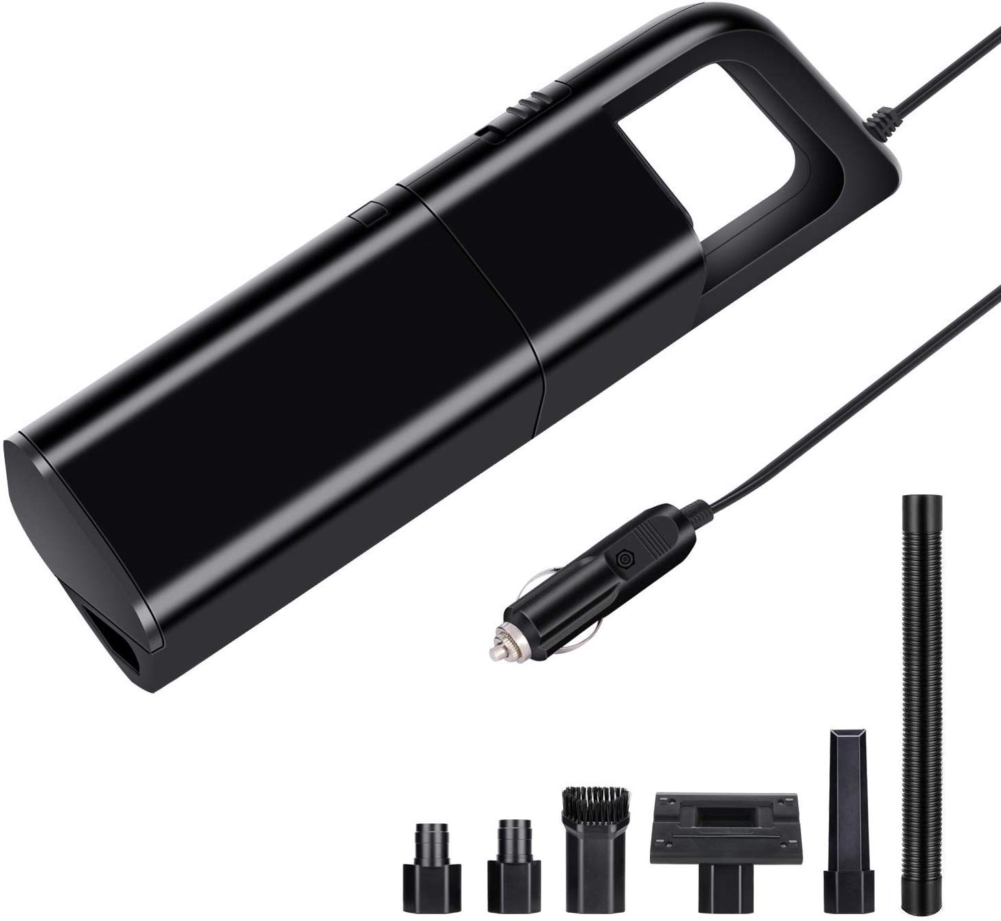 Car Vacuum Cleaner,ShowTop 4-in-1 Wet/Dry Portable Handheld Auto Dustbuster 12V, High Power Corded DC Vacuums for Car with 14.7ft Power Cord Car Vacuum Kit