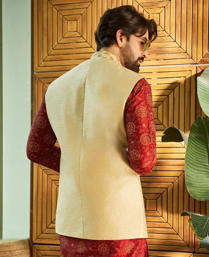 Image of SOJANYA (Since 1958, Men's Silk Fancy Border Dhoti