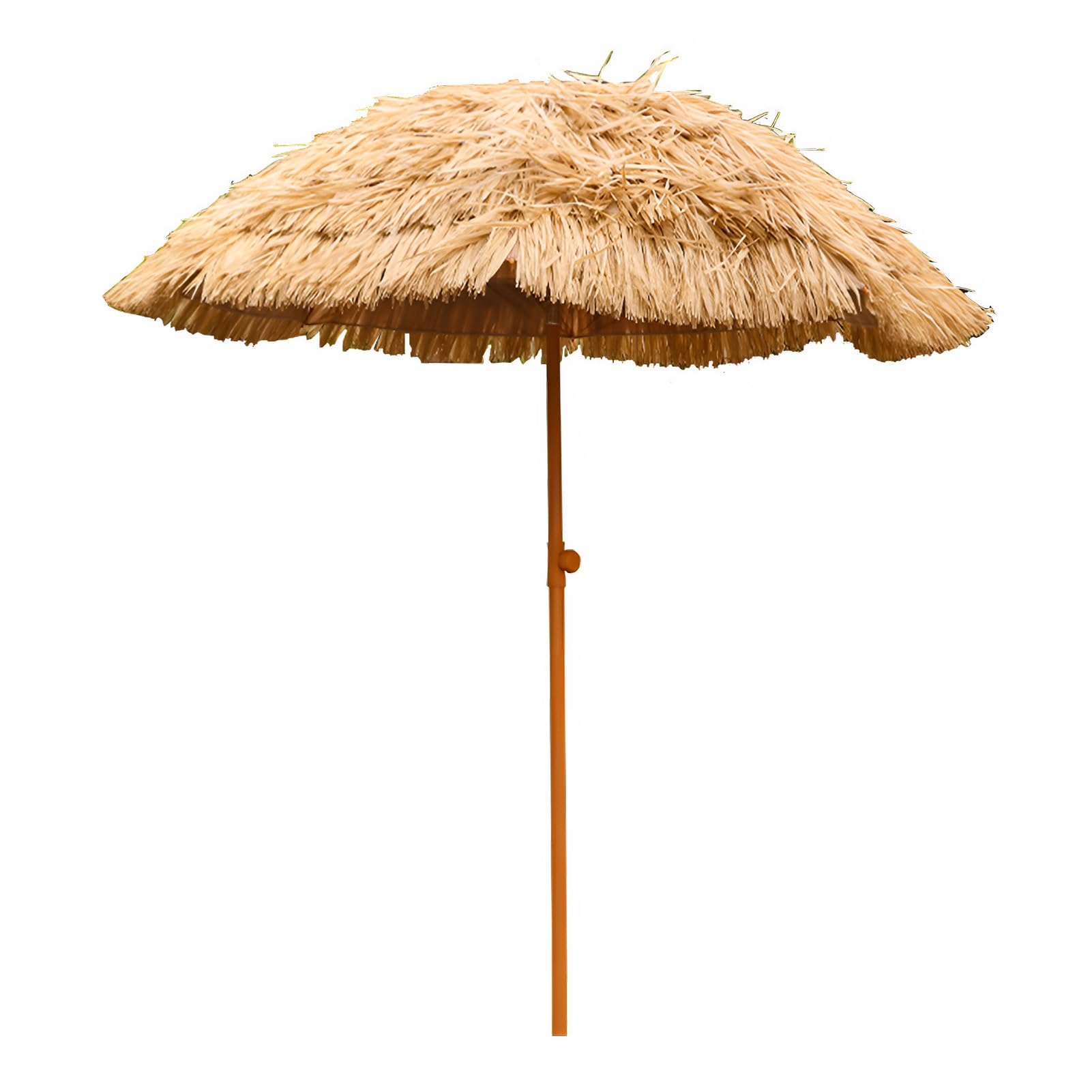 ZIHQRgE 5ft Hawaii Thatched Parasol Portable Patio Beach Umbrella for Outdoor Tiki Bar, Tropical Palapa, Backyard, Pool, Garden