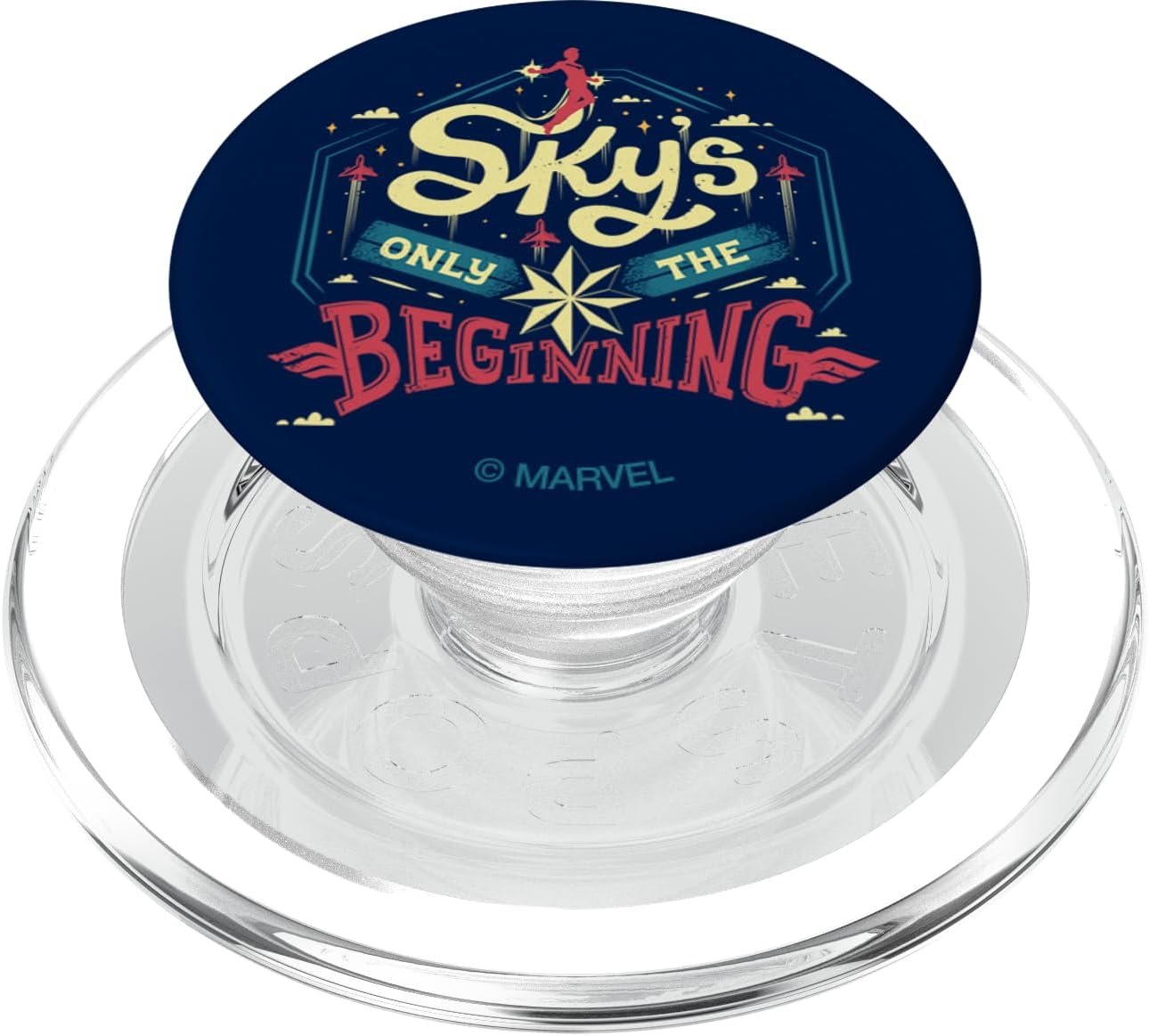 Marvel Captain Marvel Sky's Only The Beginning PopSockets MagSafe PopGrip for iPhone
