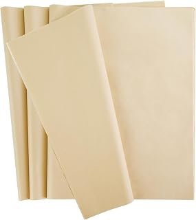 75 PCS Kraft Tissue Paper for DIY Craft Gift Wrapping Packaging | 14" x 20" Brown Wrapping Paper for Birthday Parties, Holidays, Weddings, Crafts, and Decor