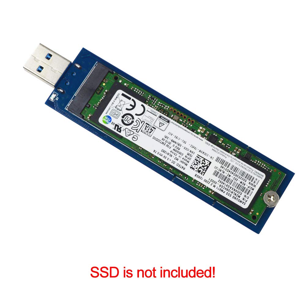 Obudowa SSD M.2 (bez potrzeby kabla) adapter USB do M.2 SATA SSD (klucz B) z obudową służy jako przenośny dysk SSD o wysokiej wydajności M.2 obsługuje M2 2230 2242 2260 2280