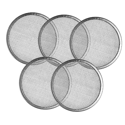 BESTonZON 5 Tapas De Filtro De Germinación De Acero Inoxidable Cubiertas De Pantallas Embudos De Boca Ancha para Brotes Tapas De Boca Ancha para Tarros De Cristal Tapas De para