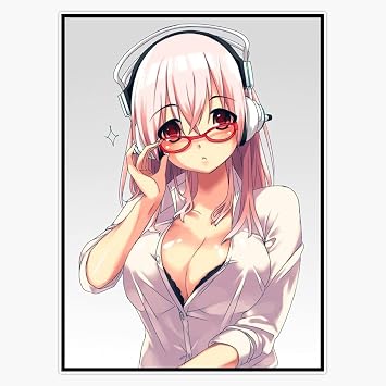 Anime Girl iv Vinyl Decal Bumper Sticker 5"
