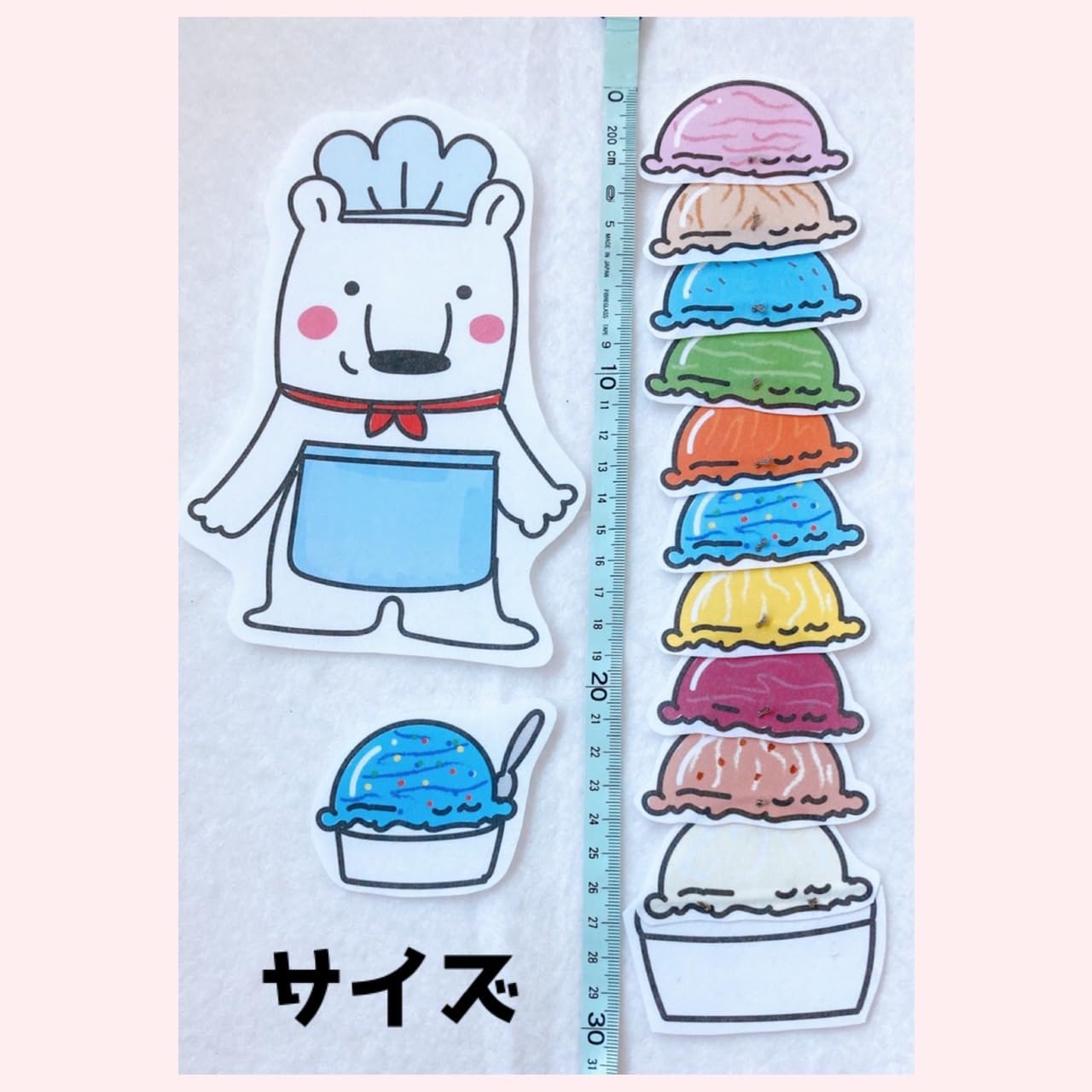 Amazon | パネルシアター【しろくまさんのアイスクリーム】夏 お店屋