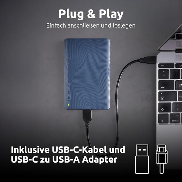 Intenso Memory Safe 2 TB Tragbare Externe Festplatte, 2,5 Zoll, USB 3.2 Gen 1, für PC und Mac, inkl. Ashampoo Backup Pro - 3