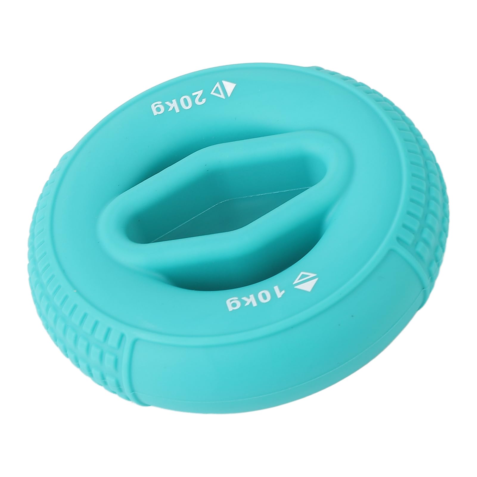 Srliya Anello per Allenatore della Forza della Presa in Silicone Comodo Rinforzo Dell'avambraccio per L'allenamento del Polso della Mano Verde Erba 10-20 Kg