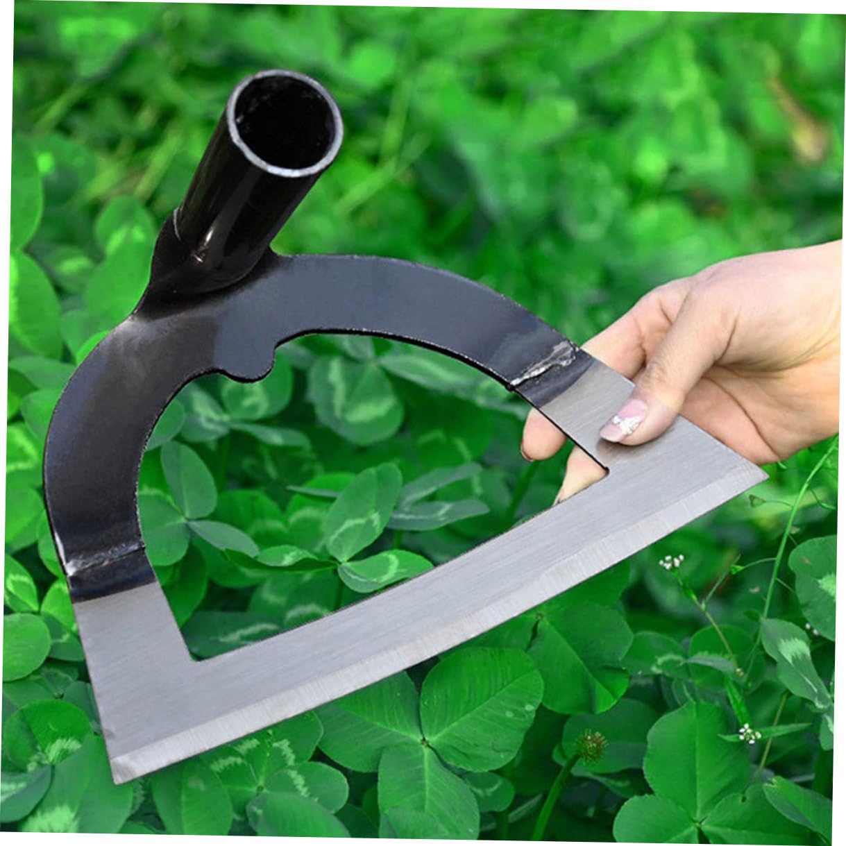 Attrezzo da Giardino in Acciaio Inossidabile Resistente, Strumento Multifunzione Facile da Usare per Dissodare e Sarchiare nel Giardinaggio e Coltivazione Ortaggi