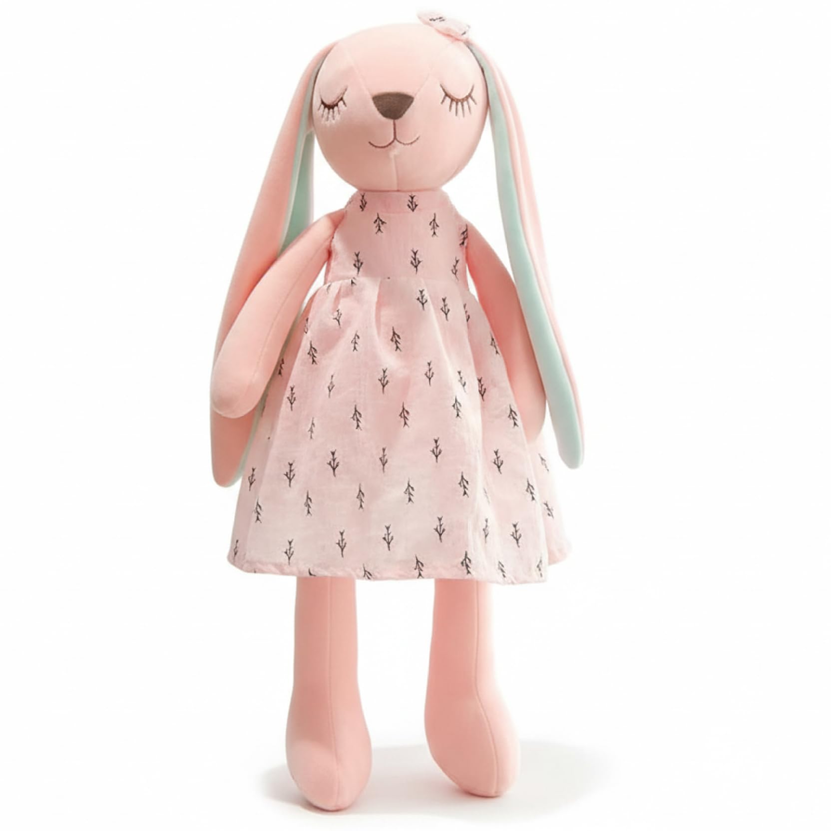 NASSMOSSE Bunny Plush, 13.8 Inch Soft Stuffed Animal Toy with Long Floppy Ears, Cute Easter Bunny Doll for Girls Kids Bedroom Decor
