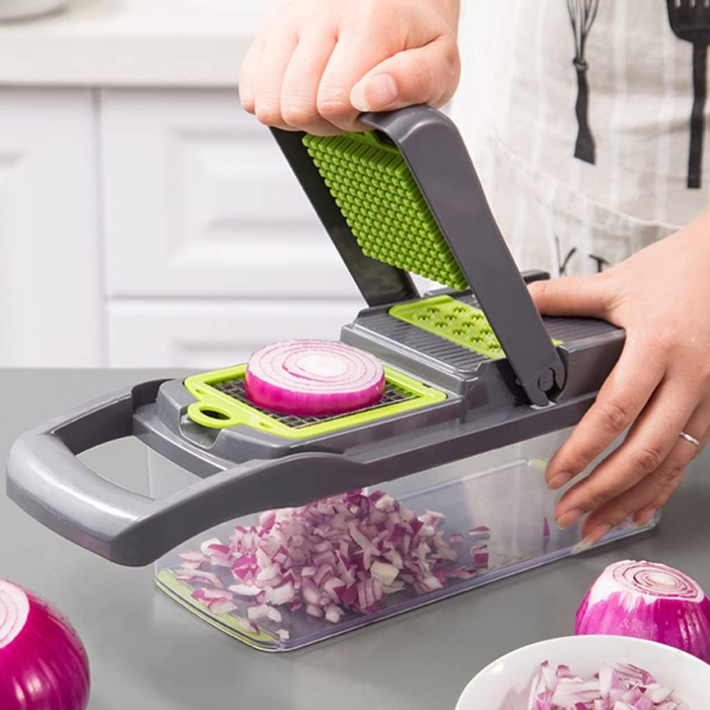 Onion Slicer Fruit Cutter Potato Cheese Grater for Vegetables Carrot Garlic Crusher Chopper Shredder Cabbage Kitchen Accessories(E)