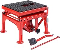 Vista 4 de 300lb Motocicleta Dirt Bike Hidráulica Scissor Piso Jack Elevación Soporte Jack