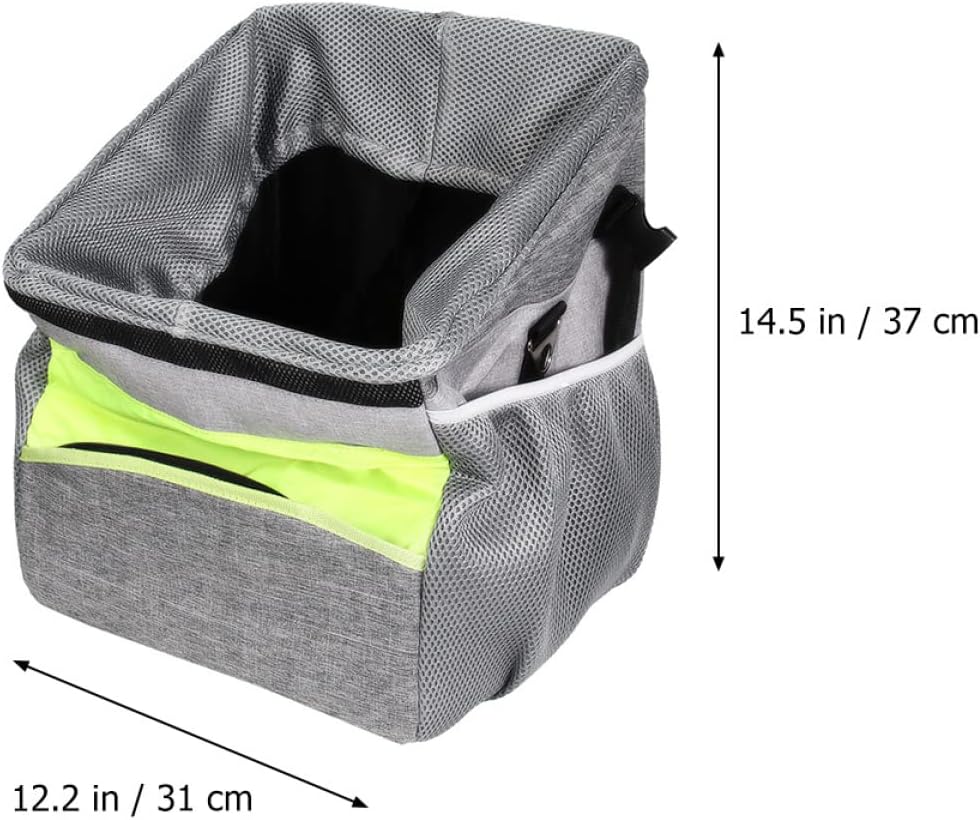 Pet Bike Basket Bike Dog Carrier Pet Travel Carrier Mesh Liner for Cooling Oxford Folding Handbag Safe for Use