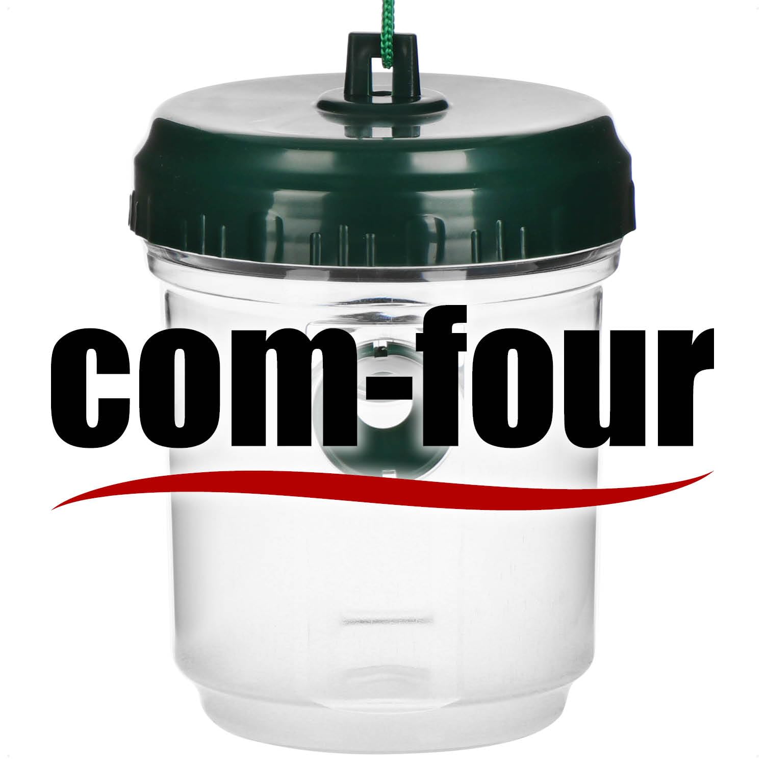 com-four® 2 zywolowne pulapki na osy, naturalna ochrona na zewnatrz | do zawieszenia lub postawienia - dzialanie 360°