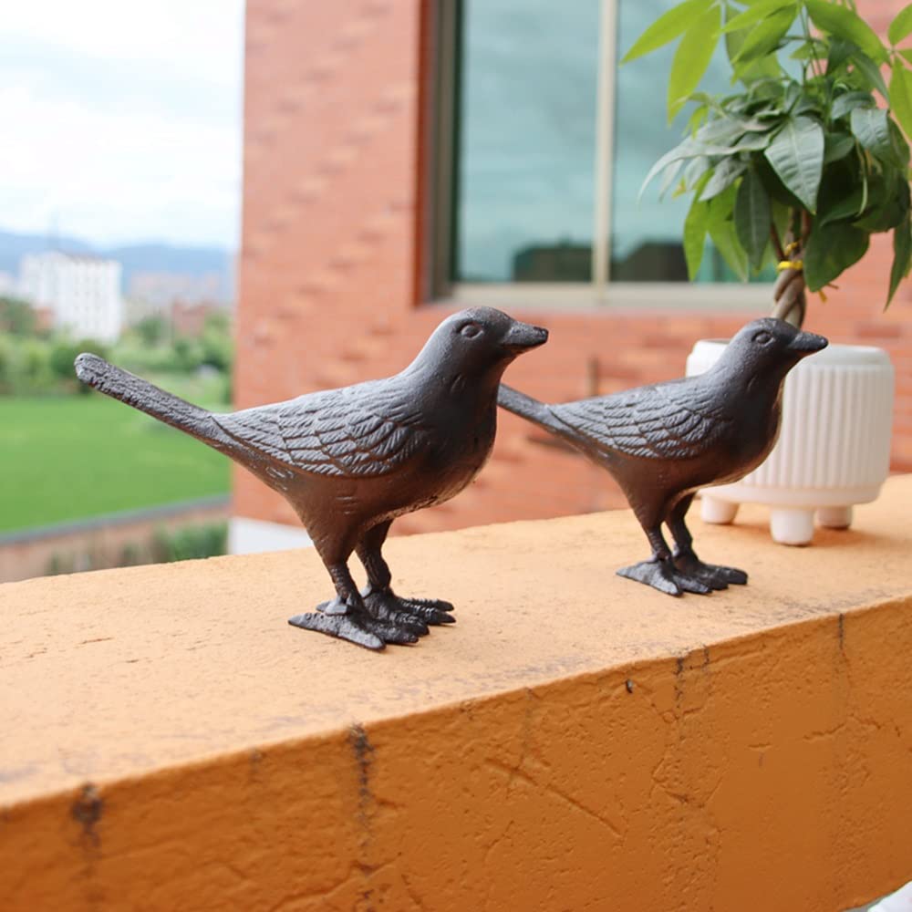 Amerykański Retro Kreatywny Ptak Dekoracja Home Decoration Cast Ptasi Ptak Outdoor Garden Statua 2szt