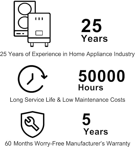 Miniatura 8 de ECOTOUCH - Estufa eléctrica de 36 pulgadas, estufa eléctrica integrada de 5 quemadores, estufa radiante de 36 pulgadas con bloqueo de seguridad para