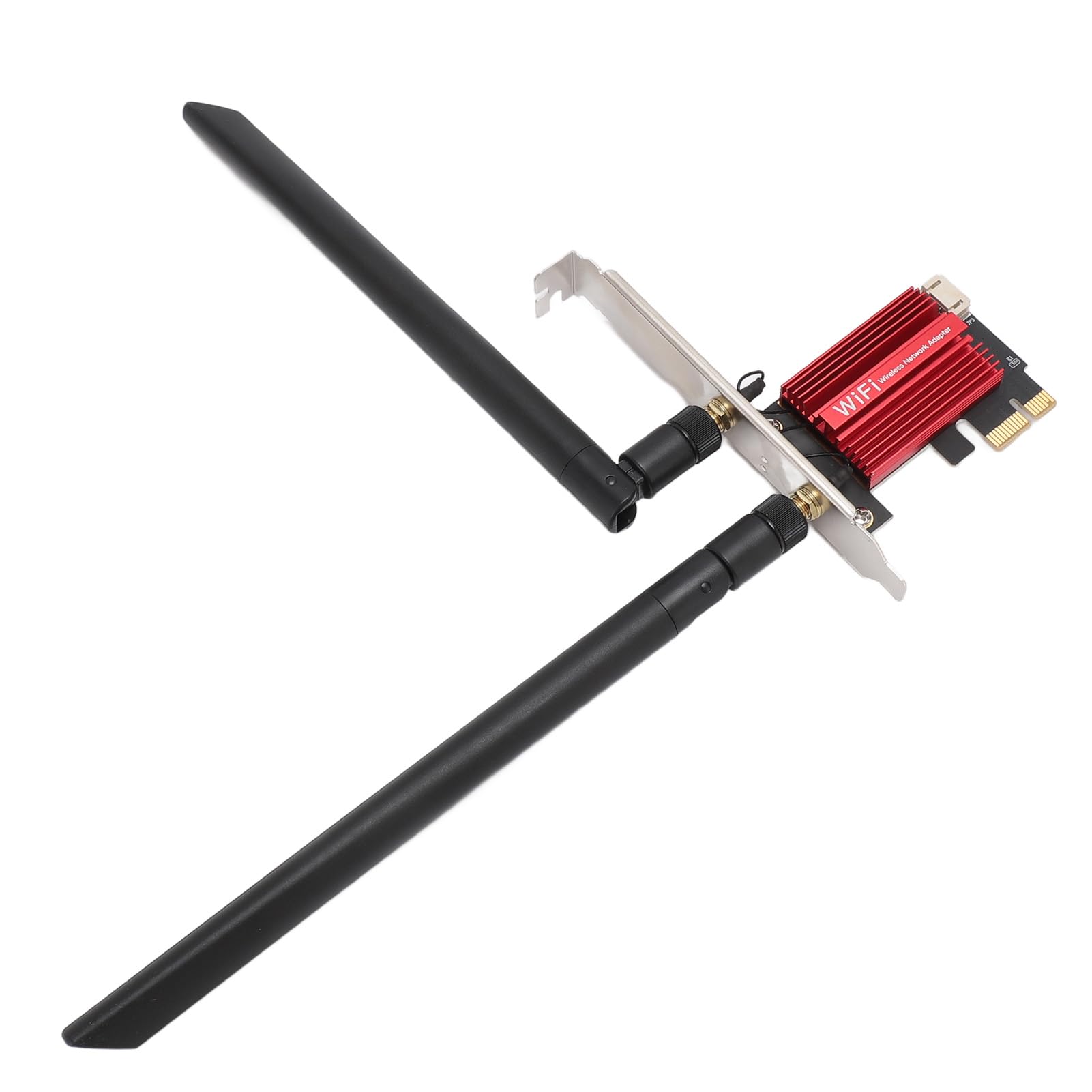 Scheda PCIe WiFi 7, Scheda WiFi PCIe per PC, Adattatore di Rete Wireless Tri Band 574Mbps 2400Mbps 5800Mbps, Scheda di Rete WPA4 BE200NGW per Giochi per PC 10 11, Streaming