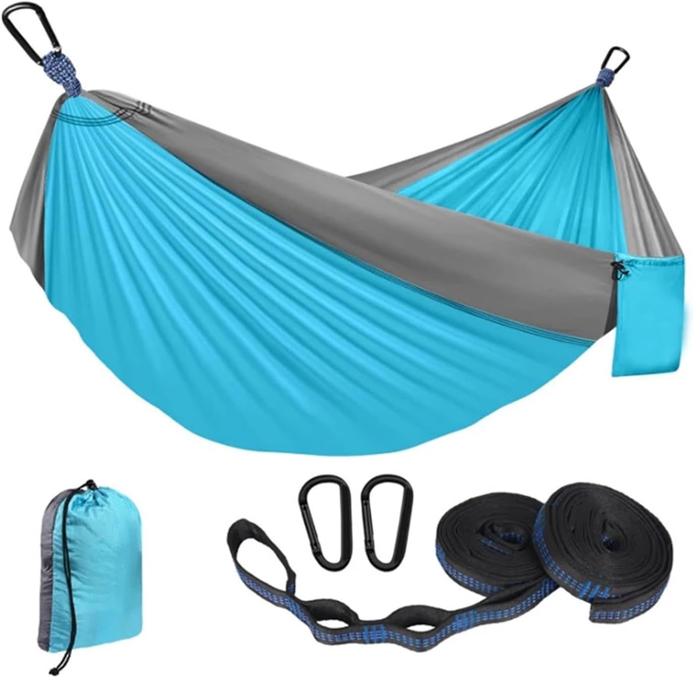 Camping Hammock is A Portable with Tree Ties and Carry On Bags, Essential Equipment(B,L)