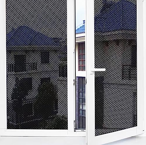 Vinilo adhesivo perforado para ventana Amao 6x5 pulgadas