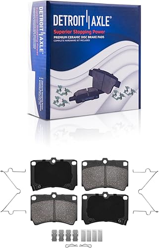 Miniatura 41 de Detroit Axle - Pinza de freno lateral del pasajero trasero + pastillas de freno de repuesto para Silverado Sierra 1500 Tahoe Yukon Astro Deville
