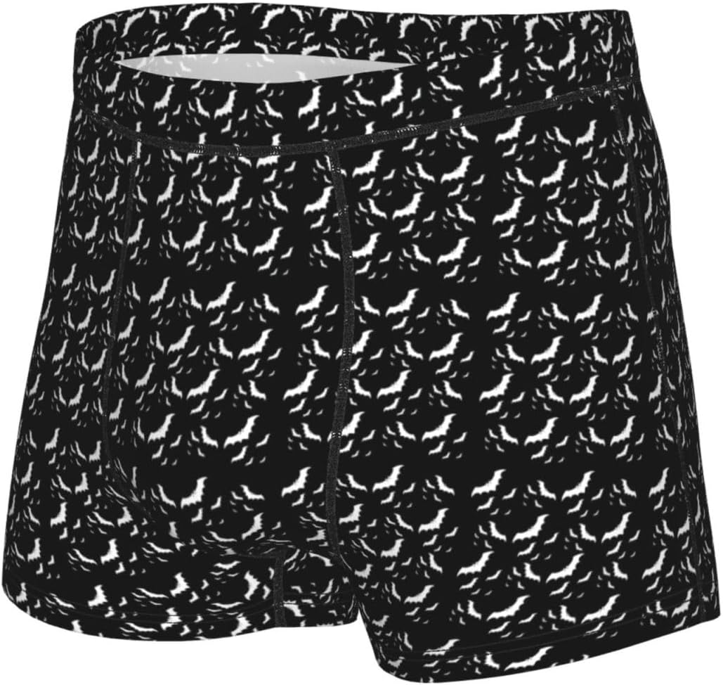 Halloween Flying Bats Print Men'S Underwear Breathable Briefs Soft Lightweight Casual Everyday Wear Gym Sleep