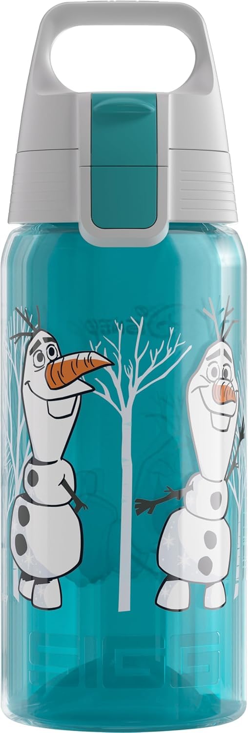 Sigg - Kids Water Bottle - Viva One Disney Olaf - Suitable For Carbonated Beverages - Leakproof -