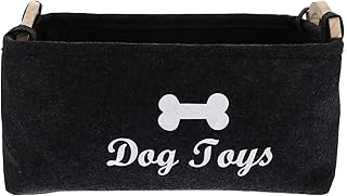 STOBOK 1Pc Dog Toy Bin, Dog Toy Box Dog Toy Baskets Dog Toy Storage Puppy Stuff Dog Basket Dog Storage Organizer for Pet Leash Blankets Dry Treats Food Clothes