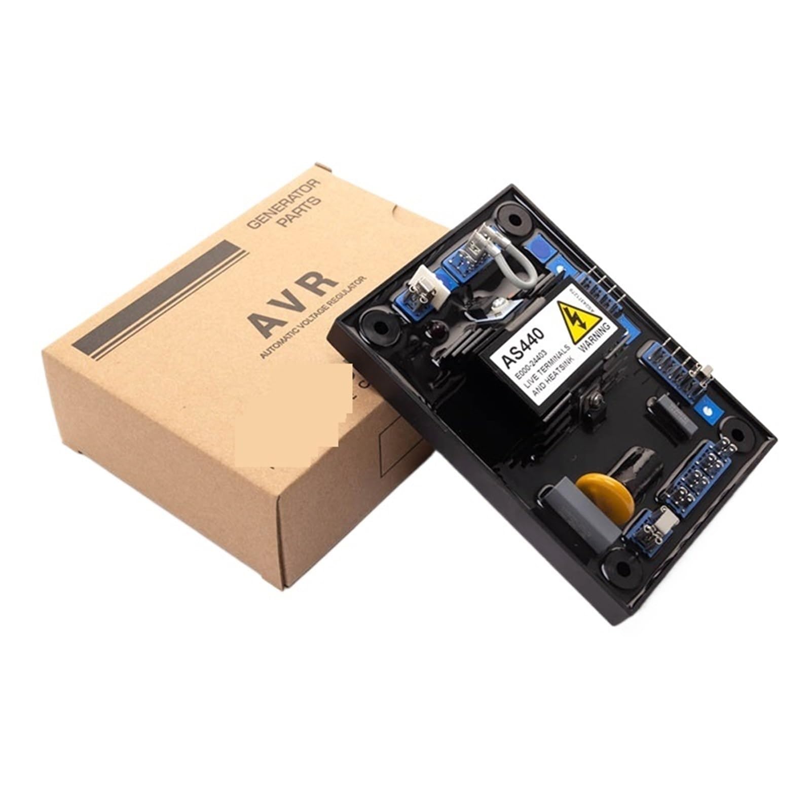 CSKWLLNBC 1pcs AVR AS440 Automatic Voltage Regulator Diesel Brushless Generator Stabilizer