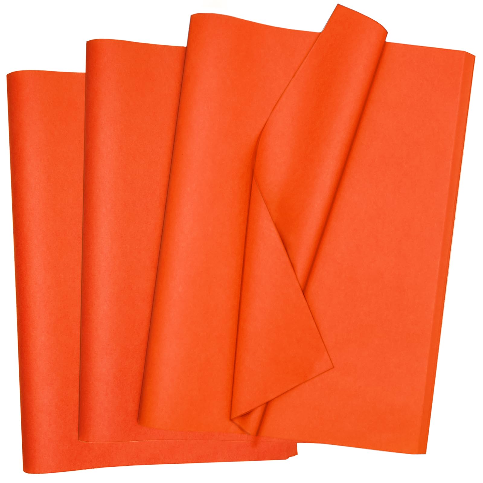 120 Sheets Orange Tissue Paper HMUIKFRY 20x14 Inches Tissue Paper for Gift Bags Orange Wrapping Paper for Birthday Weddings Holiday Crafts Festival