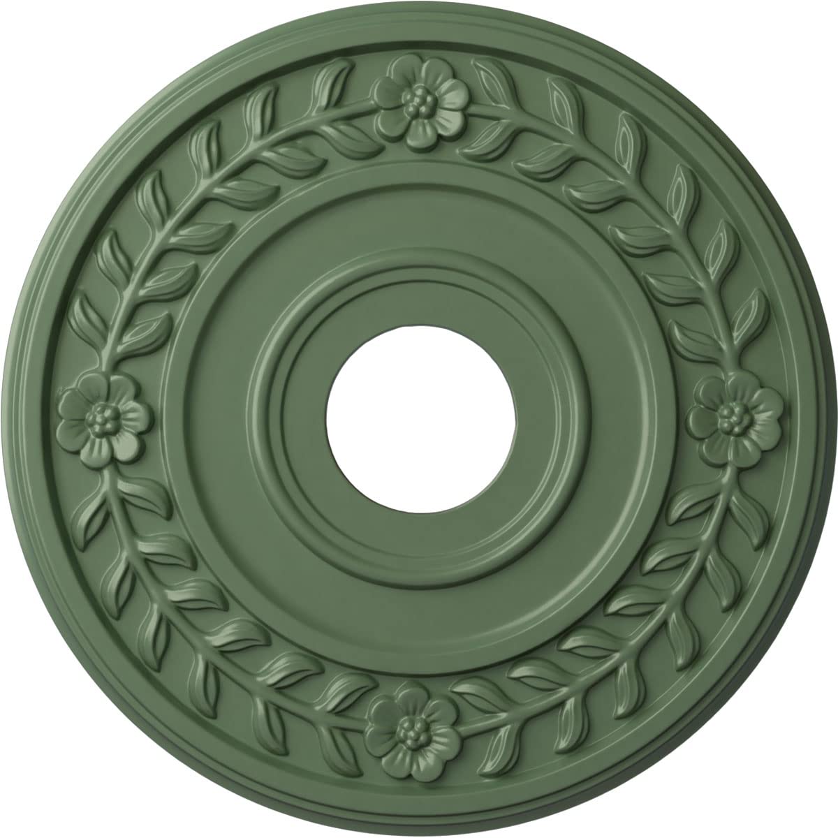 Médaillon de plafond haut de gamme Cm16wracs style cuivre antique vert athénien