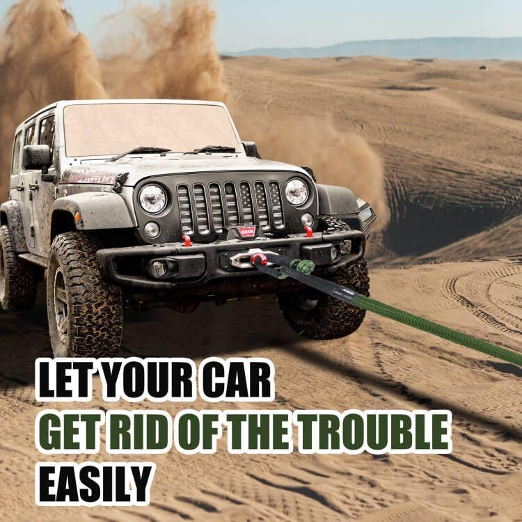 Perantlb Kinetic Recovery Rope - 1" x 20ft (33000lbs), Tow Rope with Soft Shackle and Glove, Suitable for 4WD Pick Up Truck, SUV, ATV, UTV - Image 5