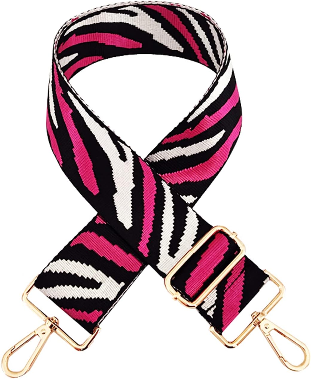 LOHGOU Wide Purse Bag Strap Replacement Zebra Pattern