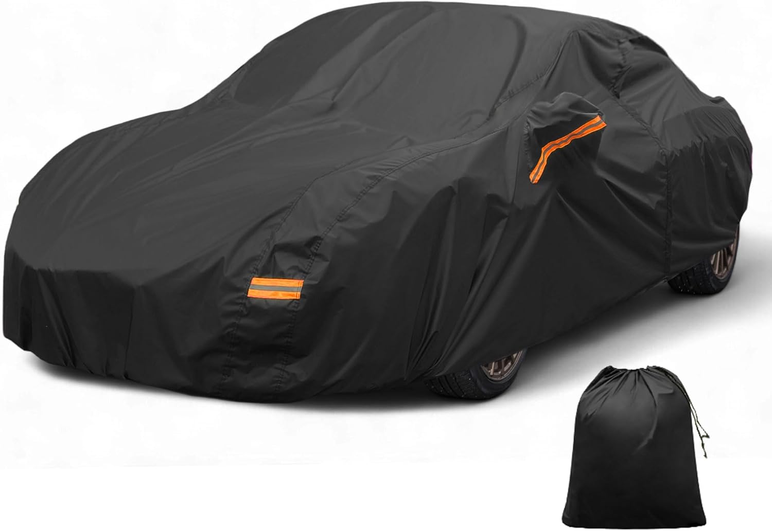 X AUTOHAUX Car Cover Outdoor Waterproof Sun Rain Snow Hail Protection with Left Side Door Zipper Aluminum Film for Toyota GR86
