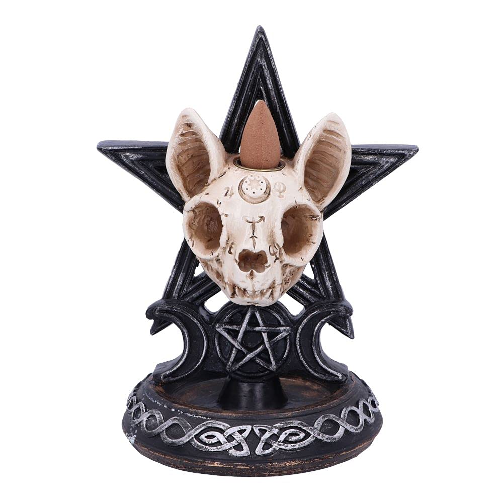 Nemesis Now Familiar Worship Backflow Incense Burner 15.3cm, Black