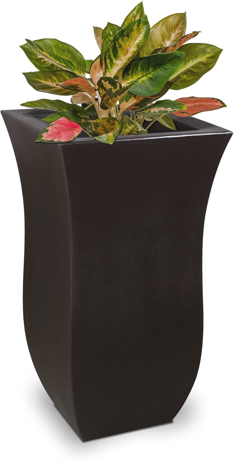 MAYNE Planter, Polyethylene, Espresso Amazon.co.uk Garden