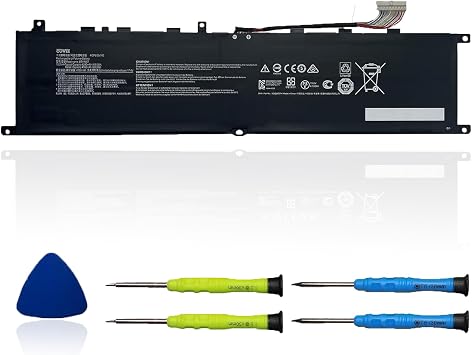 BTY-M57 Laptop Battery Compatible with MSI GP66 GP76 Leopard 10UE 10UG 10UH 11UE 11UG 11UH MSI Vector GP66 GP76 12UE 12UG 12UGS 12UH Series 64Wh 15.2V 4280mAh 4-Cell