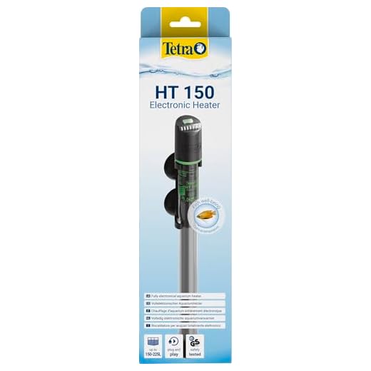 Tetra HT 150 Heizer für 150-255 L Aquarien - leistungsstarker Aquarienheizer zur Abdeckung unterschiedlicher Leistungsstufen mit Temperatureinstellknopf