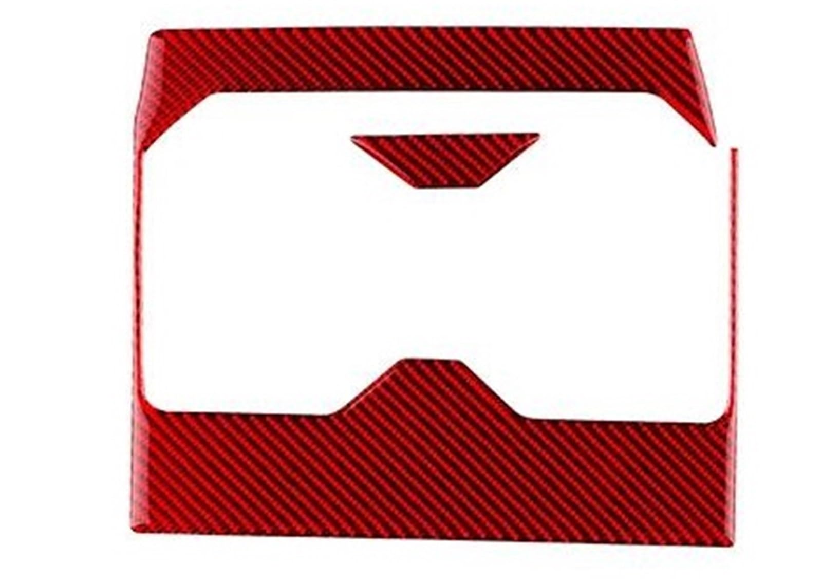 Ousduo Water Cup Red For Toyota For Tundra 2022 2023 2024 Real Soft Carbon Fiber Car Water Cup Frame Pad Sticker Interior Trim Lhd Interior Decal Trim