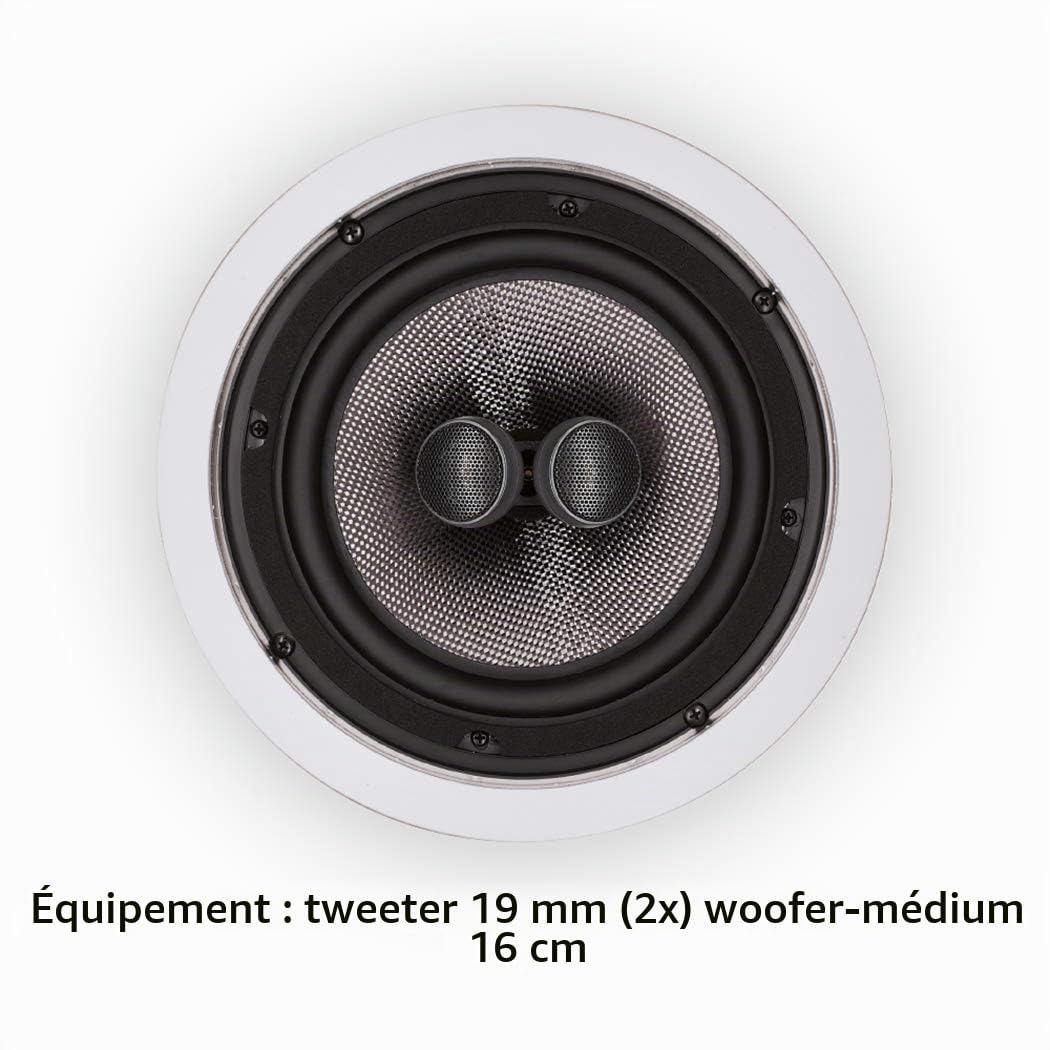 Magnat Interior IC 62 Enceinte encastrable 11.1 140 W - Blanc