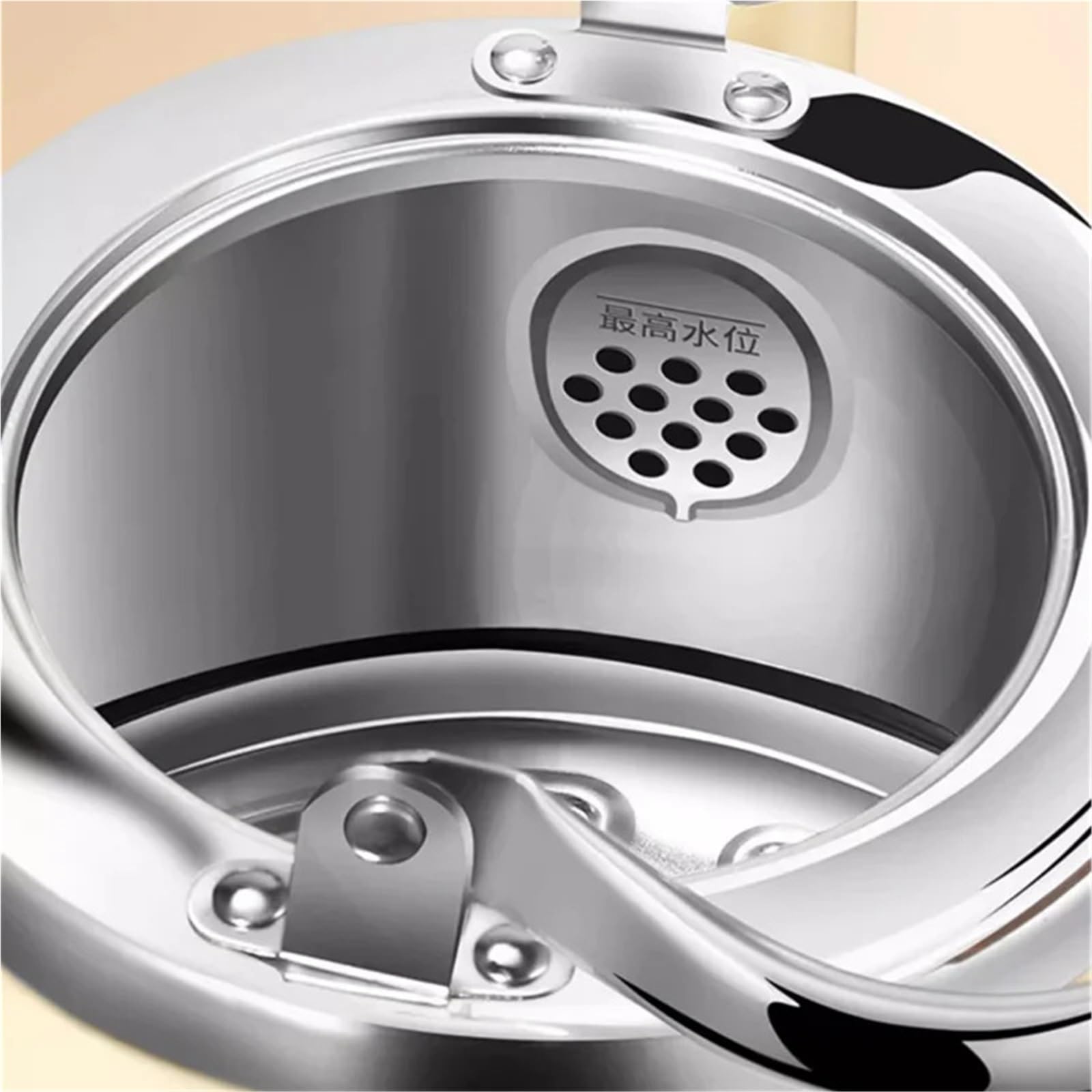 bollitore acqua Bollitore con fischio in acciaio inox 304, base a riscaldamento rapido, capacità 6 l, fornello a gas spesso, a induzione(6L)