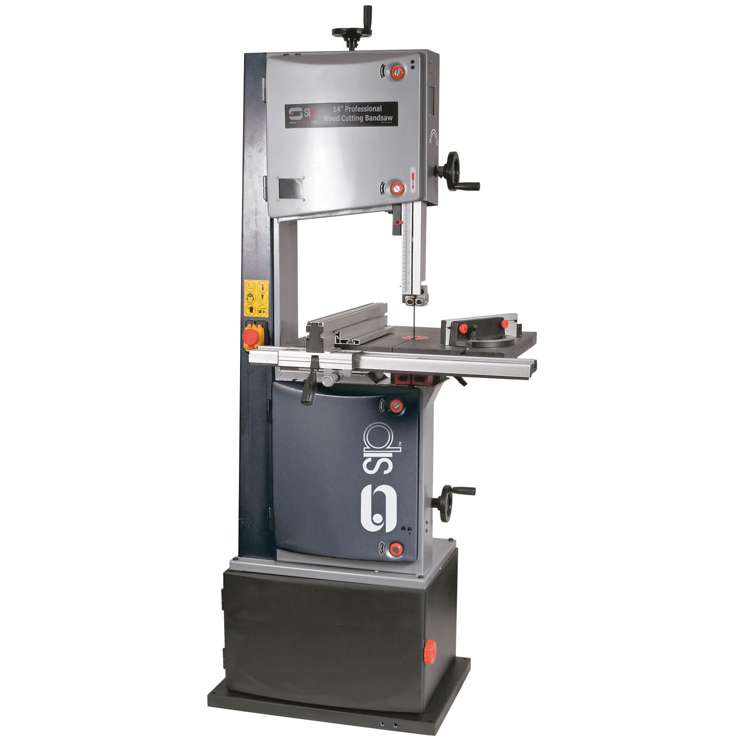 Sip 14" Wood Bandsaw, Cast Steel Table With Tilt 230V 1500W 235Mm Cutting Height