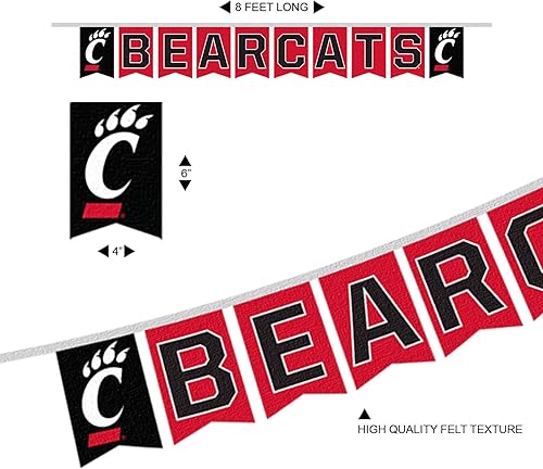 Miniatura 5 de Banderines de cadena de Cincinnati Bearcats