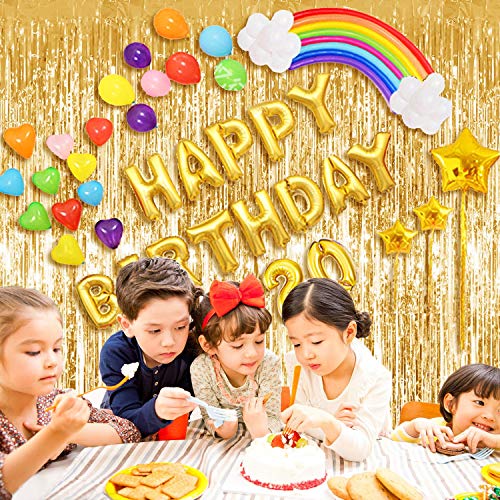 Image of Party Propz Golden Foil Curtain for Decoration - Pack of 1, Foil Curtain | Retirement Party Decorations | Golden Backdrop for Decoration | Birthday Curtains