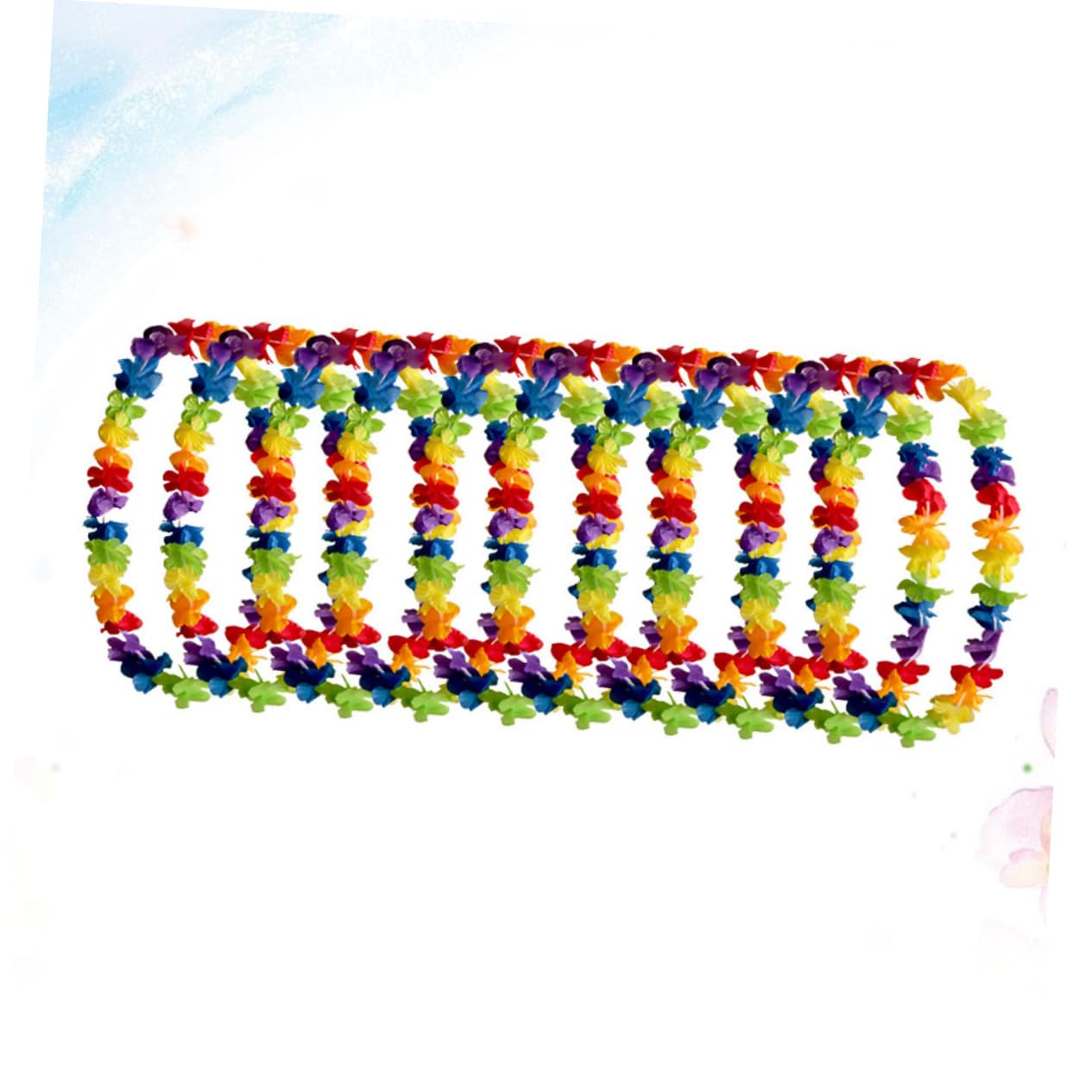 Cabilock 20 Piezas Guirnalda Luau Adorno Hawai Suministros para Fiestas Hawaianas Christmas Xmas navidas guirnaldas Hawaianas Guirnalda Hawaiana constituir Collar Flores Decoraciones