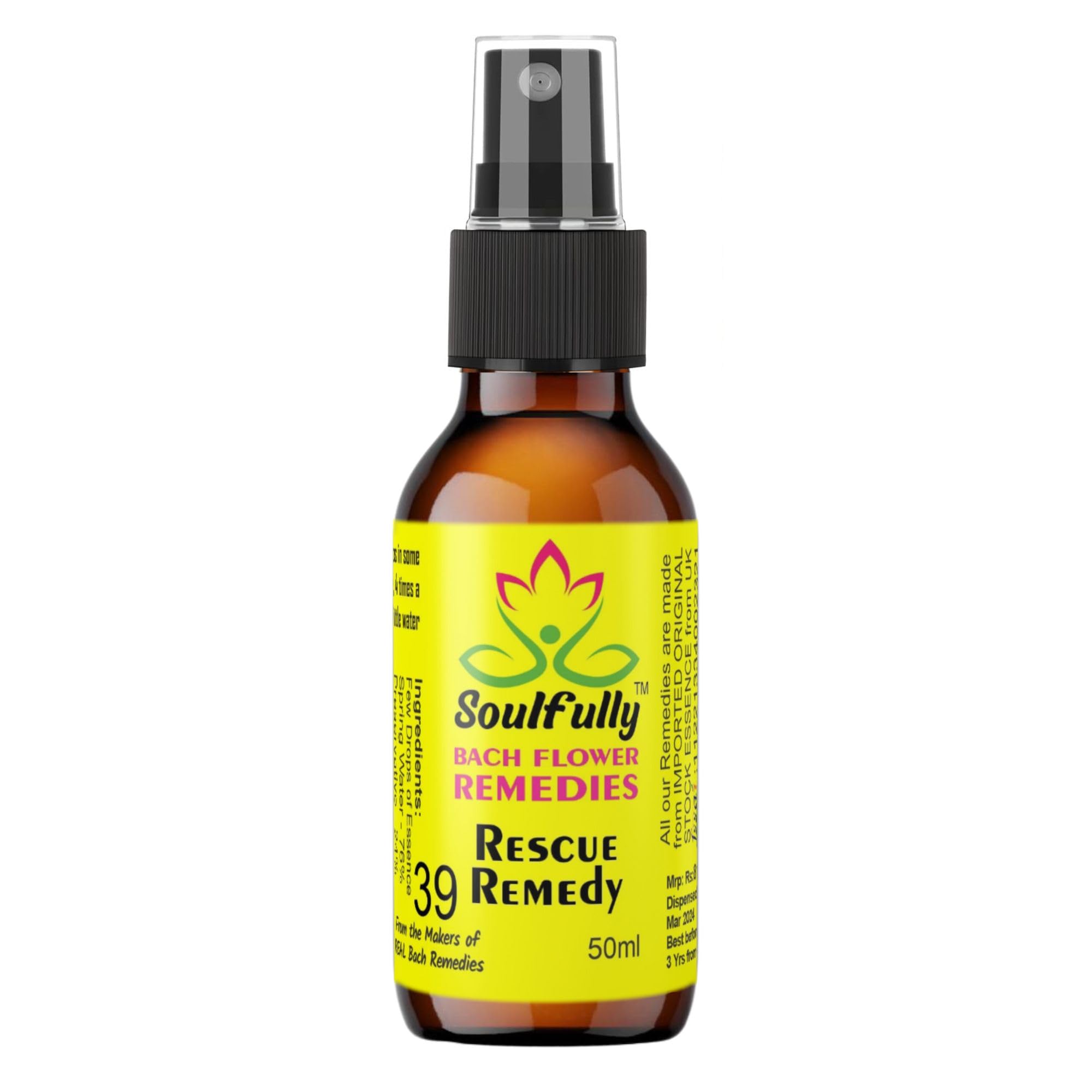 SOULFULLY Rescue Remedy 50ml SPRAY Version - Original Flower Therapy Remedies by Dr Edward Bach - Prepared from Original Imported Bach Flower Essences. (B0CYSPXGR9) Amazon Price History, Amazon Price Tracker